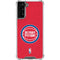 NBA Detroit Pistons Distressed Galaxy S21 FE Clear Case